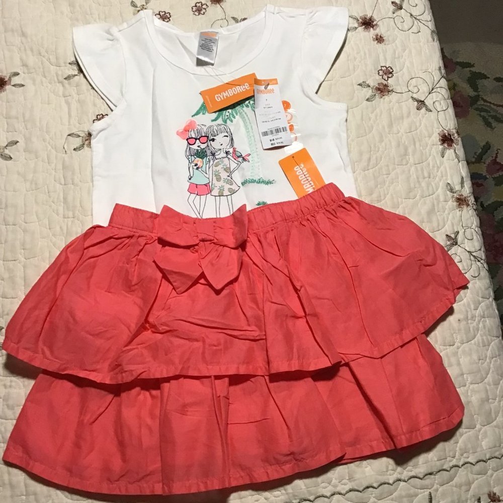 New Gymboree Skirt and Top Set--size 7--SO cute!